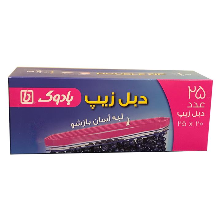 کیسه زیپ دار بادوک مدل B001 بسته 25 عددی